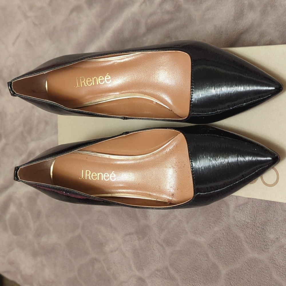 J.Renee Elegant Black Pointed Heels